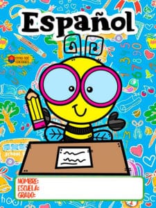 Cuaderno abeja con gafas